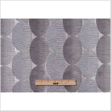Silver Rows of Ovals Textured Jacquard