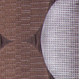 Espresso Rows of Ovals Textured Jacquard