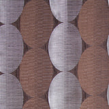 Espresso Rows of Ovals Textured Jacquard