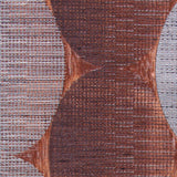 Henna/Gray Rows of Ovals Textured Jacquard