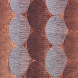 Henna/Gray Rows of Ovals Textured Jacquard