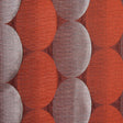 Rust/Taupe Rows of Ovals Textured Jacquard