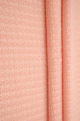 Waffle Stretch Knit Fabric Solid