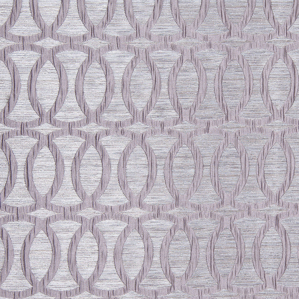 Silver Entwined Circles Brocade