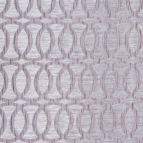 Silver Entwined Circles Brocade