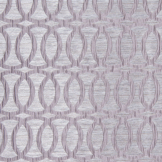 Silver Entwined Circles Brocade