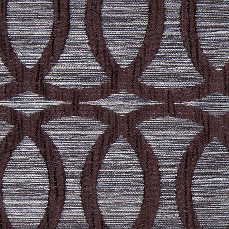 Brown Entwined Circles Brocade