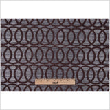 Brown Entwined Circles Brocade