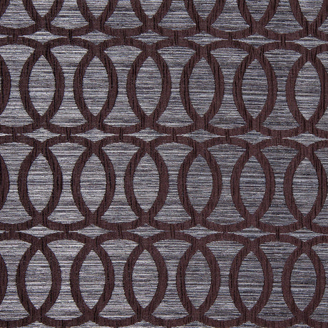 Brown Entwined Circles Brocade