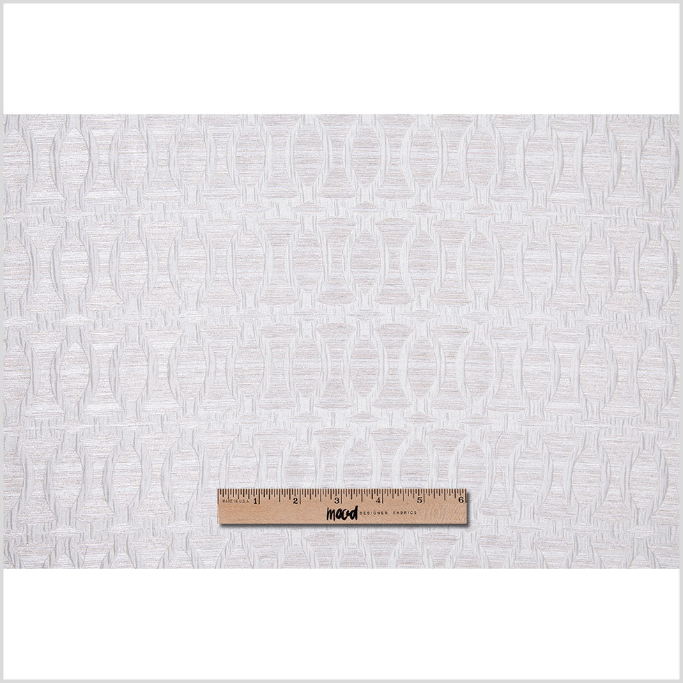 Ivory Entwined Circles Brocade
