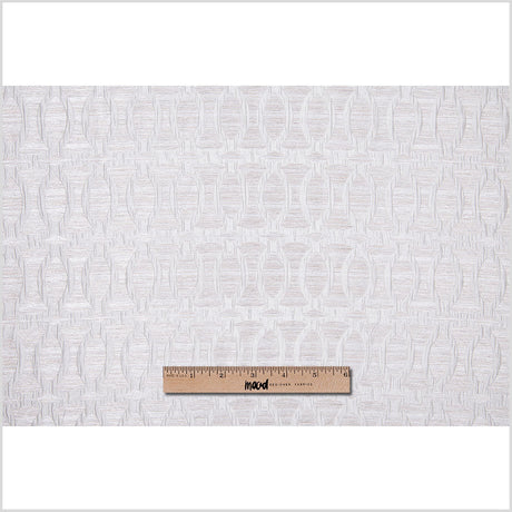 Ivory Entwined Circles Brocade