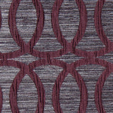 Burgundy Entwined Circles Brocade