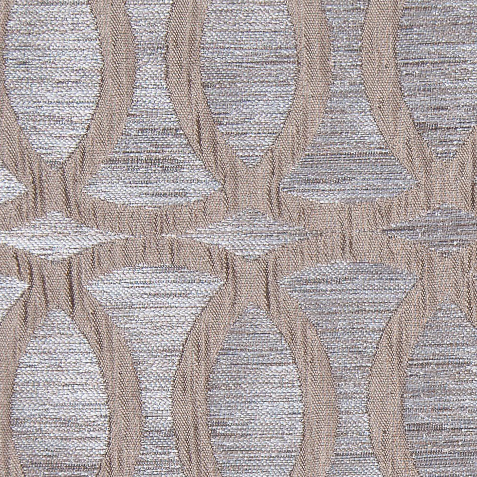 Champagne Entwined Circles Brocade