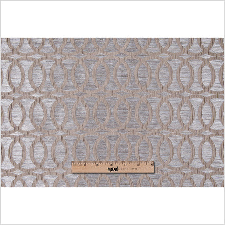 Champagne Entwined Circles Brocade