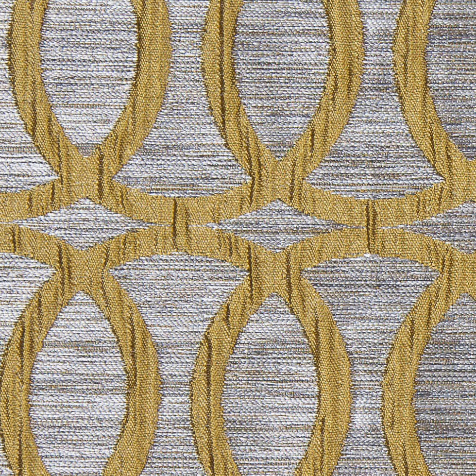 Chartreuse Entwined Circles Brocade