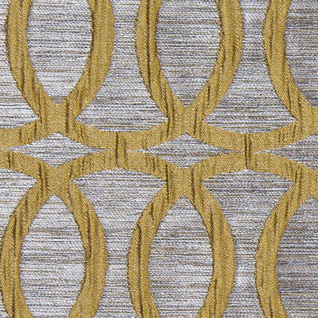 Chartreuse Entwined Circles Brocade