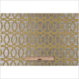 Chartreuse Entwined Circles Brocade