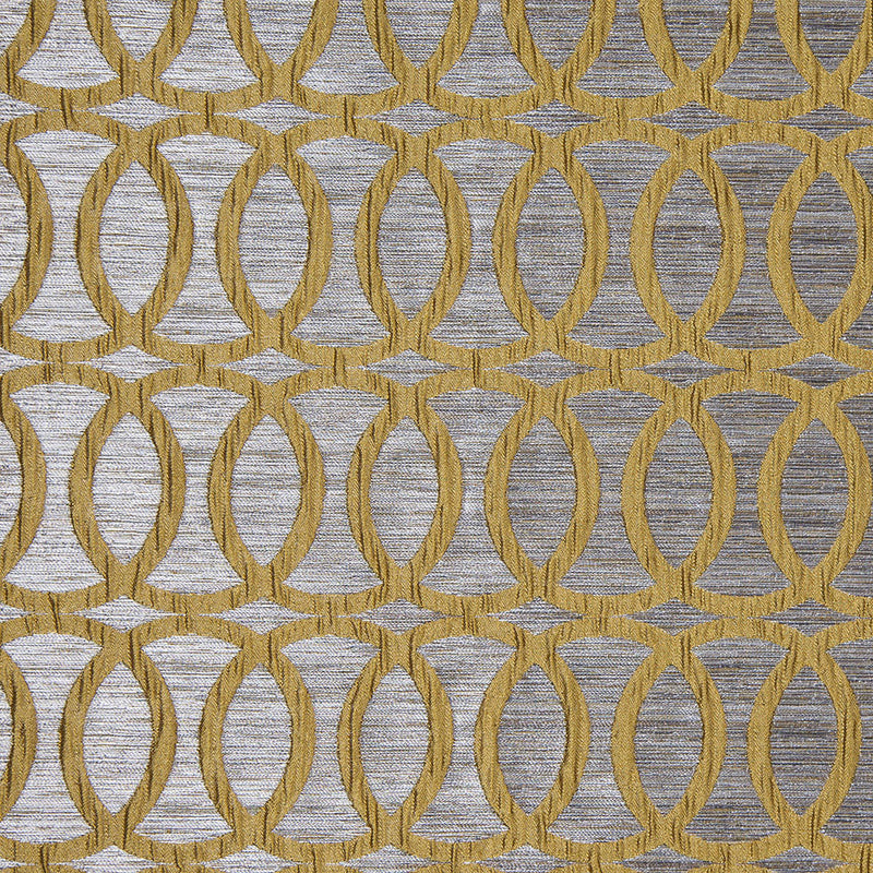 Chartreuse Entwined Circles Brocade
