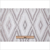 Pale Taupe/Silver Dramatic Diamonds Brocade