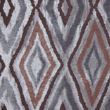 Silver/Brown Dramatic Diamonds Brocade