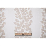 Ivory Columns of Leaves Brocade