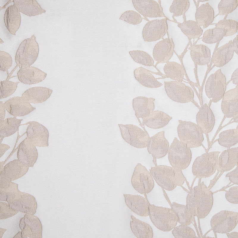 Ivory Columns of Leaves Brocade