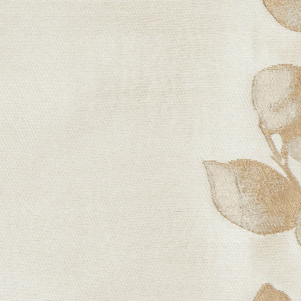 Beige Columns of Leaves Brocade