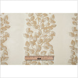Beige Columns of Leaves Brocade
