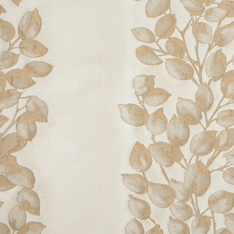Beige Columns of Leaves Brocade