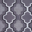 Gray Geometric Lines and Shapes Satiny Brocade