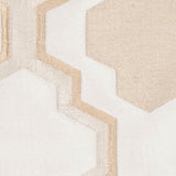 Champagne Geometric Lines and Shapes Satiny Brocade