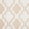 Champagne Geometric Lines and Shapes Satiny Brocade