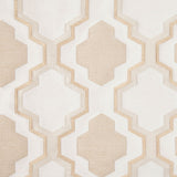 Champagne Geometric Lines and Shapes Satiny Brocade