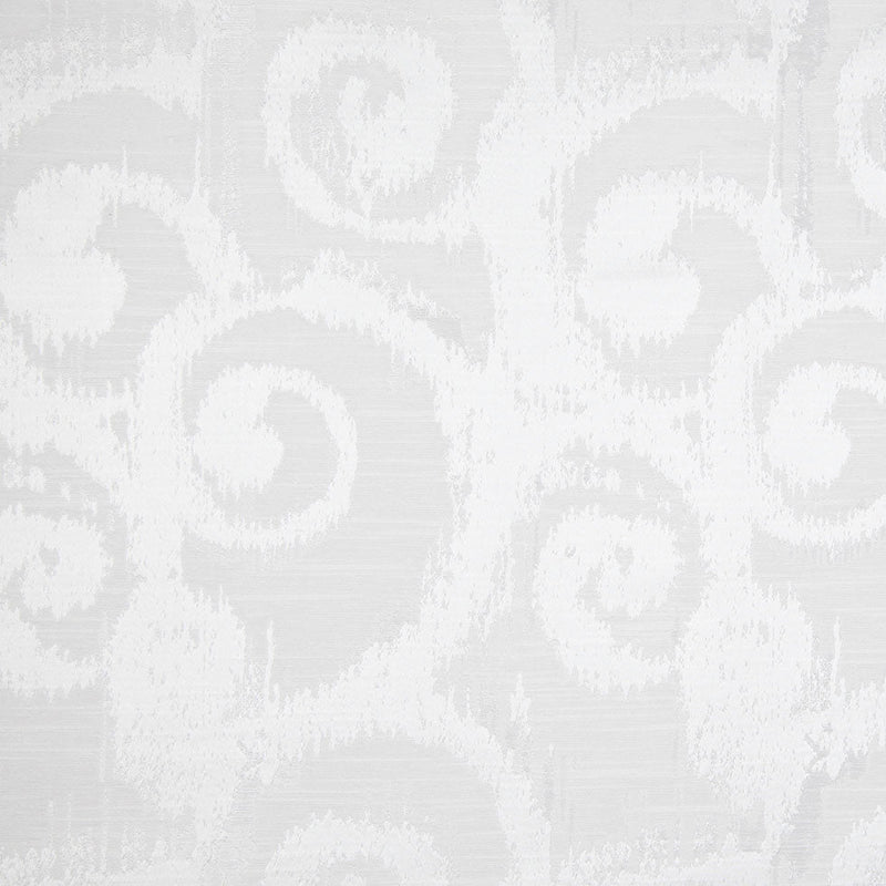 White Bold Swirls Jacquard