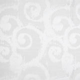 White Bold Swirls Jacquard