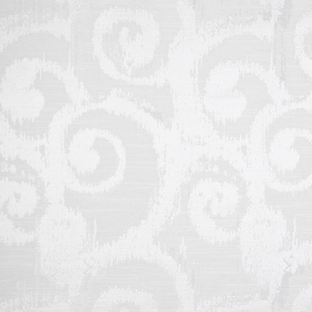 White Bold Swirls Jacquard