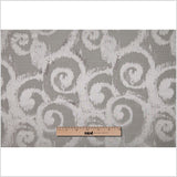 Silver Bold Swirls Jacquard