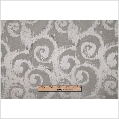 Silver Bold Swirls Jacquard