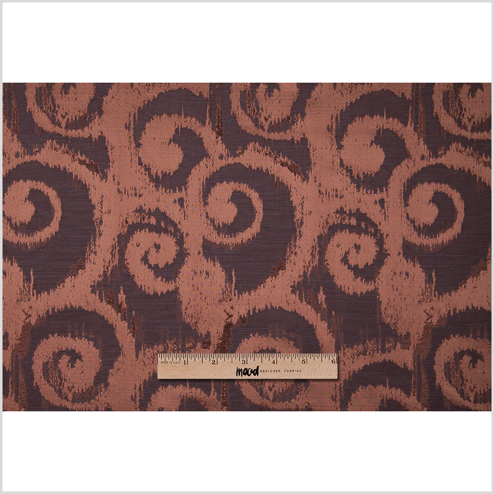 Chocolate Bold Swirls Jacquard