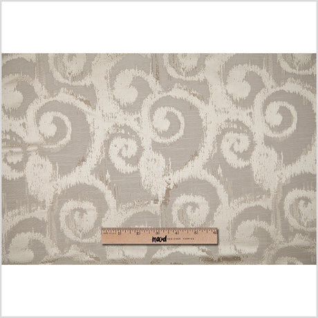 Champagne Bold Swirls Jacquard