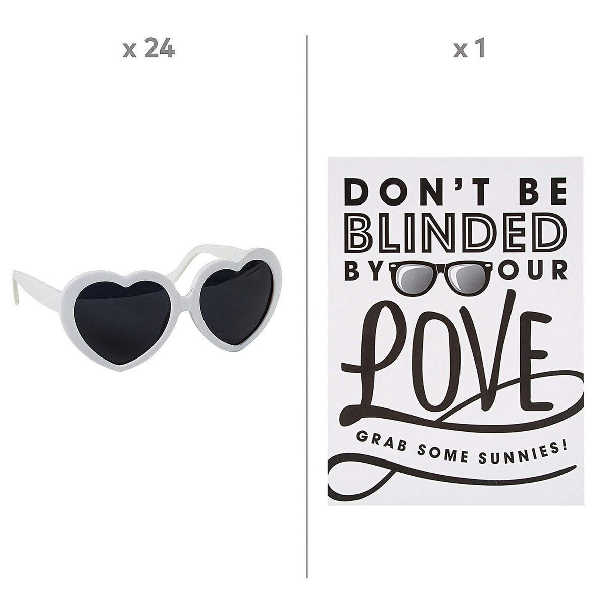 Adults Wedding Sunglasses Favor Kit – Set for 24