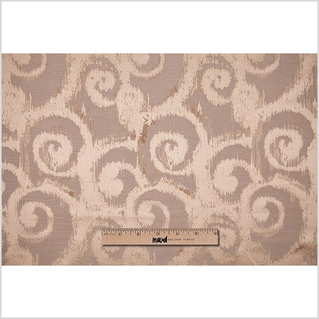 Soft Gold Bold Swirls Jacquard
