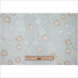 Spa/Beige Soft Floral Satiny Brocade