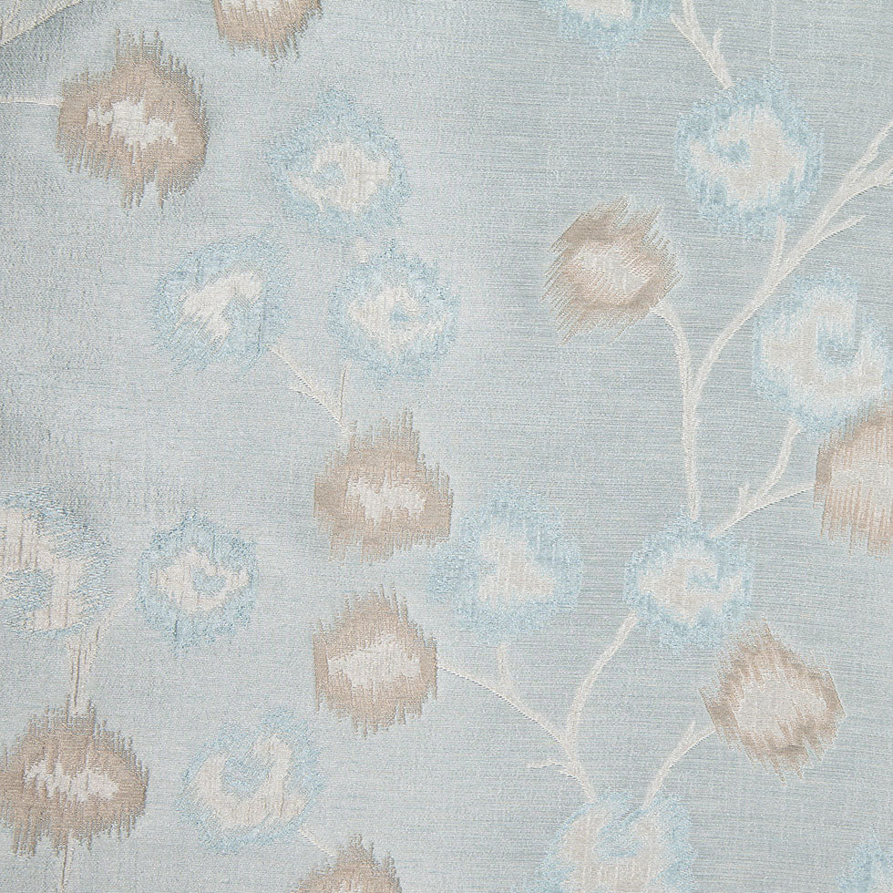 Spa/Beige Soft Floral Satiny Brocade