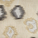 Gold and Black Soft Floral Satiny Brocade