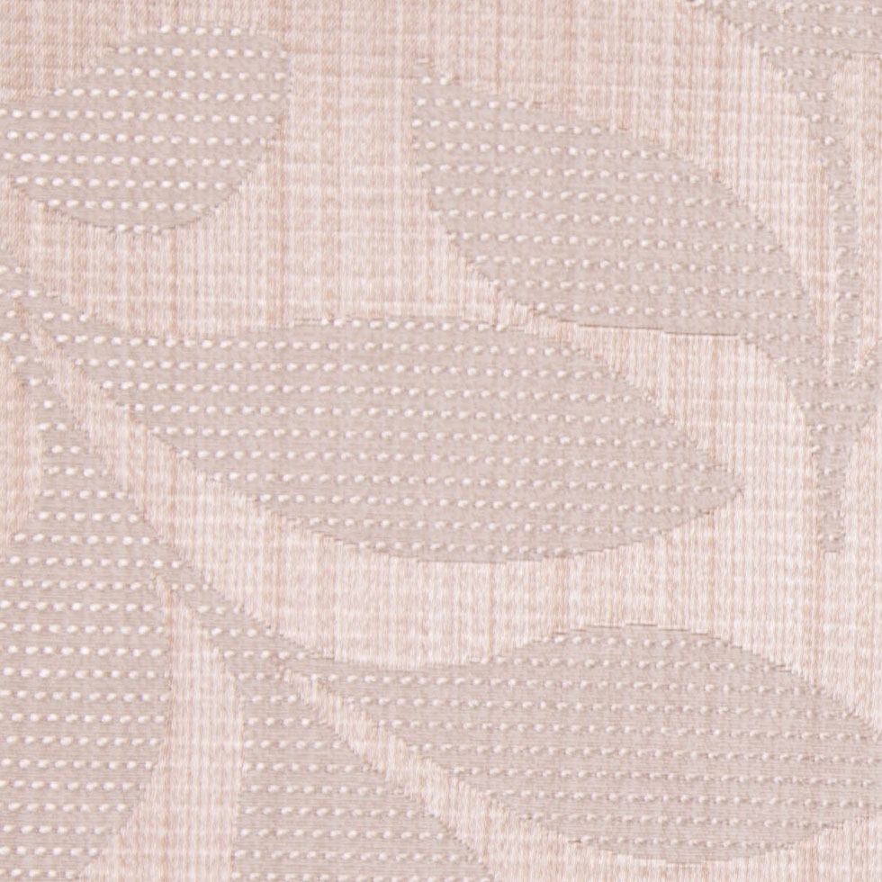 Peach Satiny Woven Leaves Jacquard