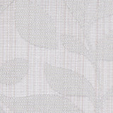 Silver Satiny Woven Leaves Jacquard