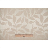 Natural Satiny Woven Leaves Jacquard
