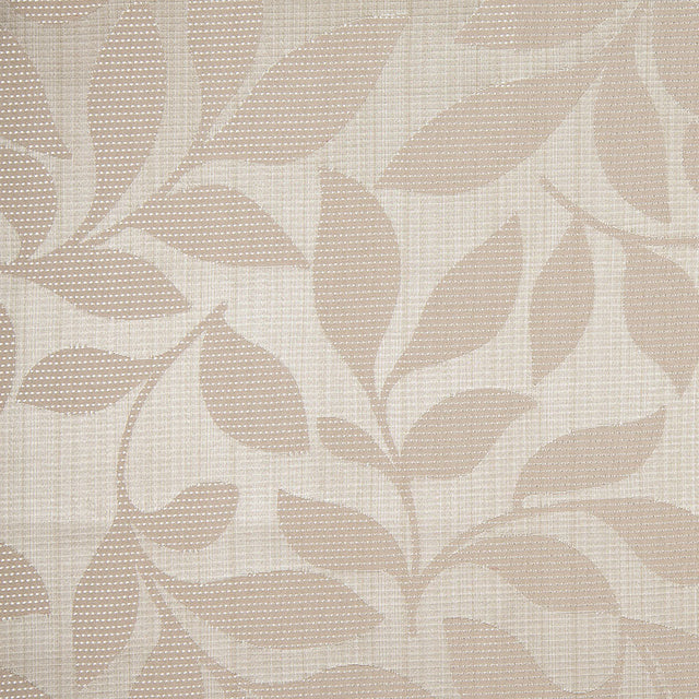Natural Satiny Woven Leaves Jacquard