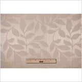 Champagne Satiny Woven Leaves Jacquard